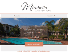 Tablet Screenshot of mirabellahouston.com